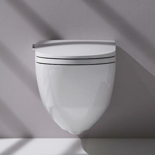 Akční balíček Laufen RIVA závěsné WC + podomítkový modul + WC tlačítko bílé + hodinky SIKOSLRI000
