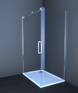 Sprchový kout Anima T-Linea obdélník 120 cm, čiré sklo, chrom profil TL12080TLSET