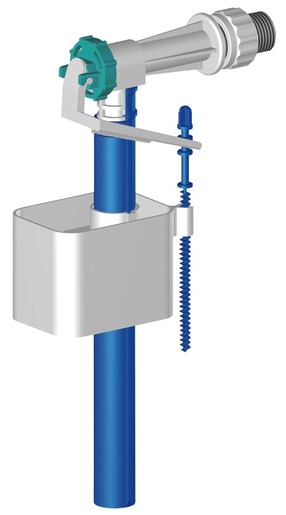 Napouštěcí ventil pro wc nádrž s připojením vody z boku a připojovací maticí rozměru 1/2".