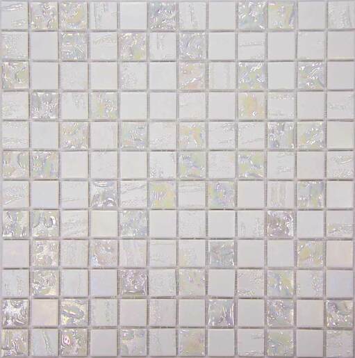 Skleněná mozaika Mosavit Trendy blanco 30x30 cm mat / lesk TrendYBL