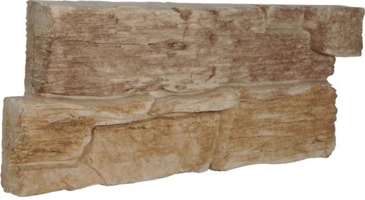 Obklad Vaspo břidlice hradní béžovohnědá 14,5x37 cm reliéfní V52302