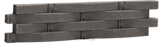 Obklad Vaspo Decorstone ratan tmavě šedá 8,8x39 cm reliéfní V54101