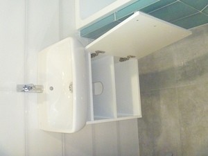 Koupelnová skříňka s umyvadlem Naturel Vario Dekor 50x42 cm bílá VARIO50BIBL
