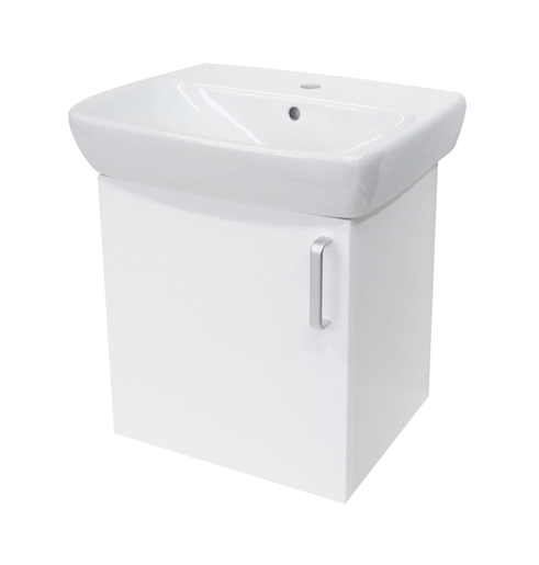 Koupelnová skříňka s umyvadlem Naturel Vario Dekor 50x42 cm bílá VARIO50BIBL