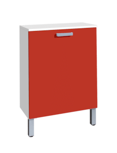 Koupelnová skříňka nízká Naturel Vario 60x30 cm červená VARIOK60BICE
