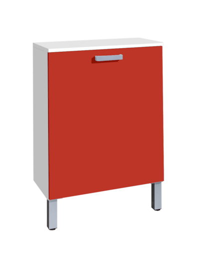 Koupelnová skříňka nízká Naturel Vario 60x30 cm červená VARIOK60BICE