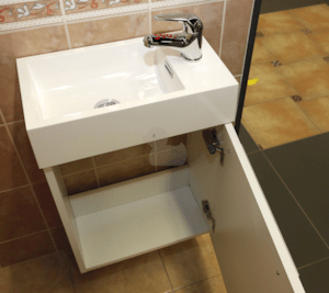 Koupelnová skříňka s umyvadlem Naturel Verona 46x26 cm bílá VERONA46WH