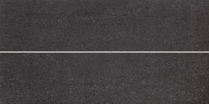 Dekor Rako Unistone černá prořez 20x40 cm mat WIFMB613.1