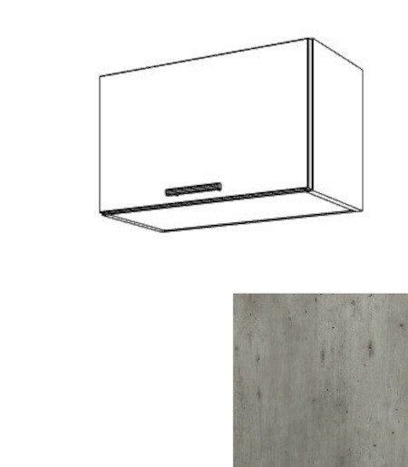 Kuchyňská skříňka výklopná horní Naturel Gia 60 cm beton WK6036BE