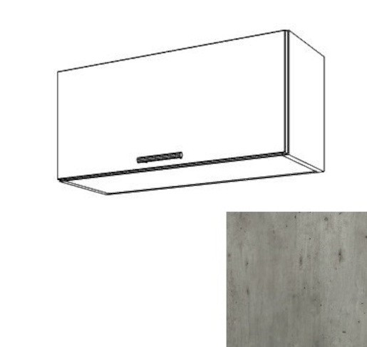 Kuchyňská skříňka výklopná horní Naturel Gia 80 cm beton WK8036BE