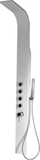 Sprchový panel Sapho MESA s pákovou baterií bílá WN852
