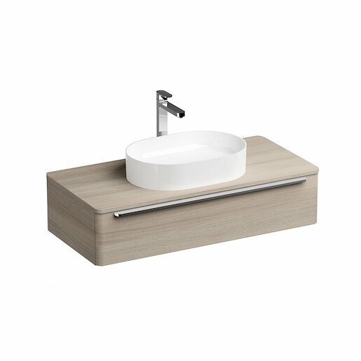 Koupelnová skříňka pod umyvadlo Ravak SUD 110x53 cm satinové dřevo X000001101