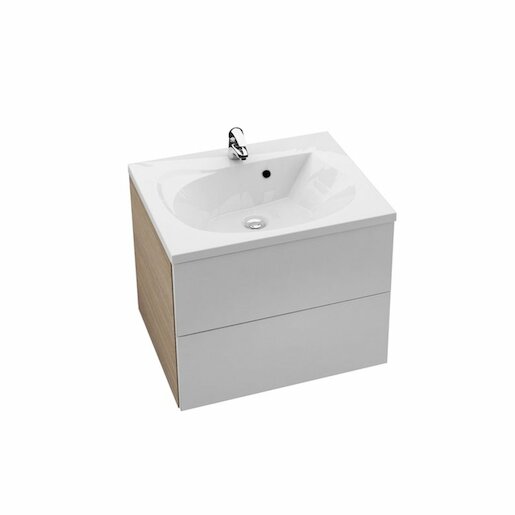 Koupelnová skříňka pod umyvadlo Ravak Rosa 76x49 cm cappuccino/bílá X000001295
