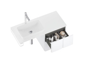 Koupelnová skříňka pod desku Ravak Balance 50x50x46 cm Bílá lesk X000001364