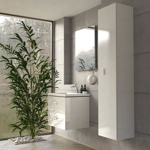 Koupelnová skříňka vysoká Ravak Comfort 35x160x32 cm Bílá lesk X000001383