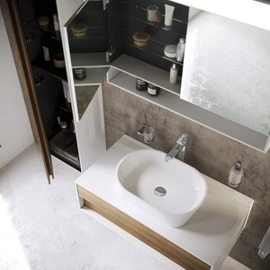 Koupelnová skříňka pod umyvadlo Ravak Step 100x30,5x54 cm Bílá/ořech lesk X000001418