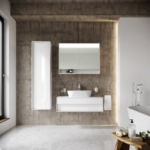 Koupelnová skříňka pod umyvadlo Ravak Step 100x30,5x54 cm Bílá/bílá lesk X000001429