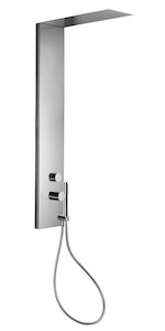Sprchový panel Paffoni s termostatickou baterií chrom ZCOL673