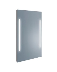 Obdélníkové zrcadlo s LED osvětlením o rozměru 60x80 cm. Barevná teplota osvětlení je 4 000 K (neutrální bílá).  S krytím IP44, je chráněno proti stříkající vodě. Orientace zrcadla na výšku.