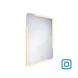 Zrcadlo se senzorem Nimco 80x60 cm hliník ZP 15002V