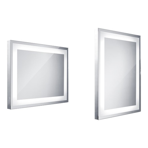 Zrcadlo bez vypínače Nimco 80x60 cm hliník ZP 6001