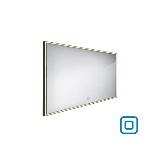 Zrcadlo se senzorem Nimco 120x70 cm černá ZPC 13006V-90
