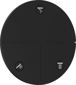 Ventil Hansgrohe ShowerSelect Comfort S bez podomítkového tělesa matná černá 15558670