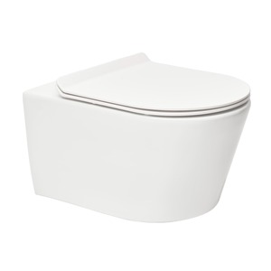 V rámci série Brevis můžete najít umyvadla na desku i toalety, které rozhodně zaujmou vaši pozornost, jako tato elegantní závěsná toaleta v oblém designu. Součástí balení je sedátko s pomalým sklápěním (Softclose) a snadným vyjmutím (Easy Lock). Toaleta disponuje skrytým uchycením a zadním odpadem bez splachovacího okruhu. Objem splachování 3/6 litrů.