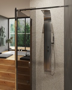 Sprchový panel SIKO na stěnu nerez STEELSHOWER