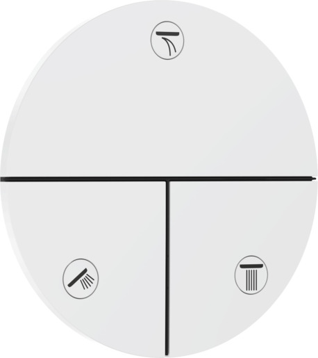 Ventil Hansgrohe ShowerSelect Comfort S bez podomítkového tělesa matná bílá 15558700