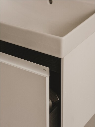 Koupelnová skříňka s umyvadlem Roca Ona 55x64,5x46 cm písková mat ONA552ZPM