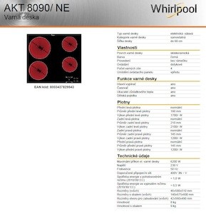 Set spotřebičů Whirlpool trouba OMK58CU1SX + sklokeramická varná deska AKT8090NE
