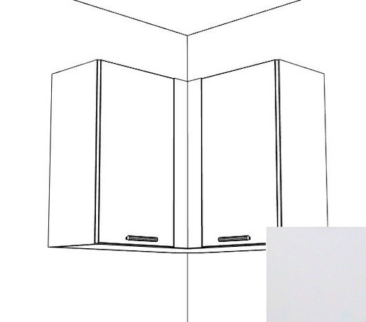 Kuchyňská skříňka Naturel Gia rohová 80x80 cm bílá mat WC808072BM